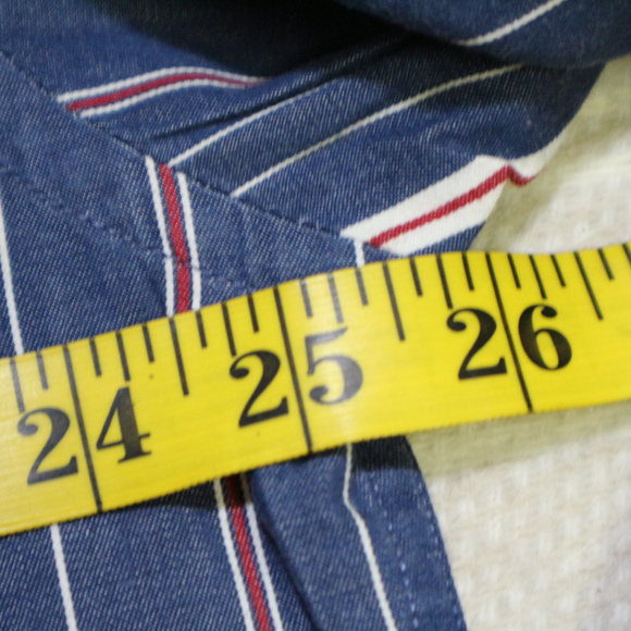 VTG TOMMY HILFIGER Stripe Long Sleeve Button Shirt - Picture 6 of 7